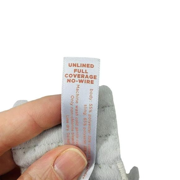 Lane Bryant Cacique Grey Cotton Lightly Lined No-Wire Full Coverage Bra 44C - Picture 5 of 8